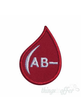 Patch  Grupo Sanguíneo AB Negativo (AB rh-) em forma de gota