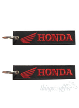 Honda embroidered keychain at Horizontal
