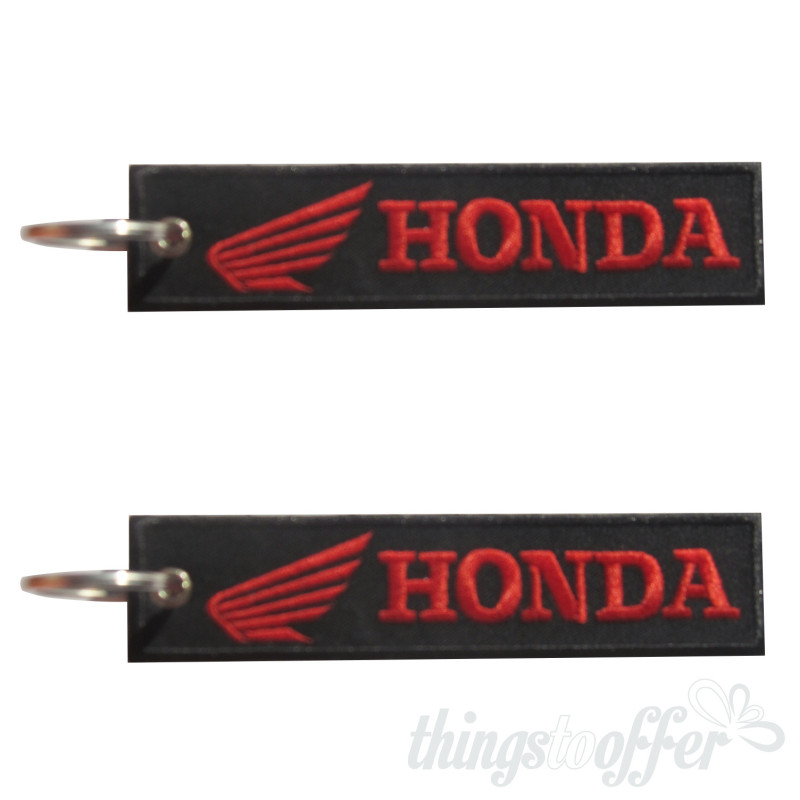 Honda embroidered keychain at Horizontal