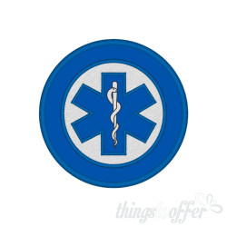 Embroidered patch Star of Life Round