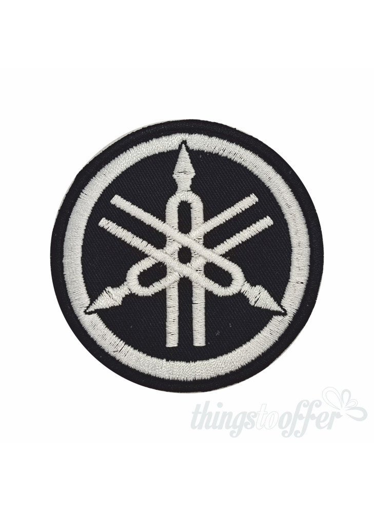 Embroidered patch biker band Yamaha