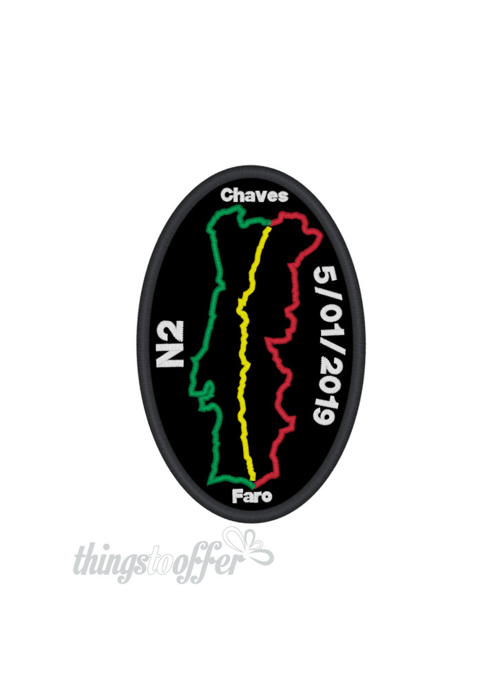 Patch Route N2 oval custom with date