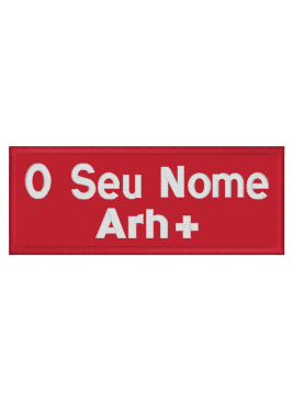 Bordado de Nome Personalizado com velcro de Bombeiros