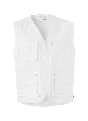 Custom Velilla 105901 Multi-Pocket Vest | Embroidery & Print