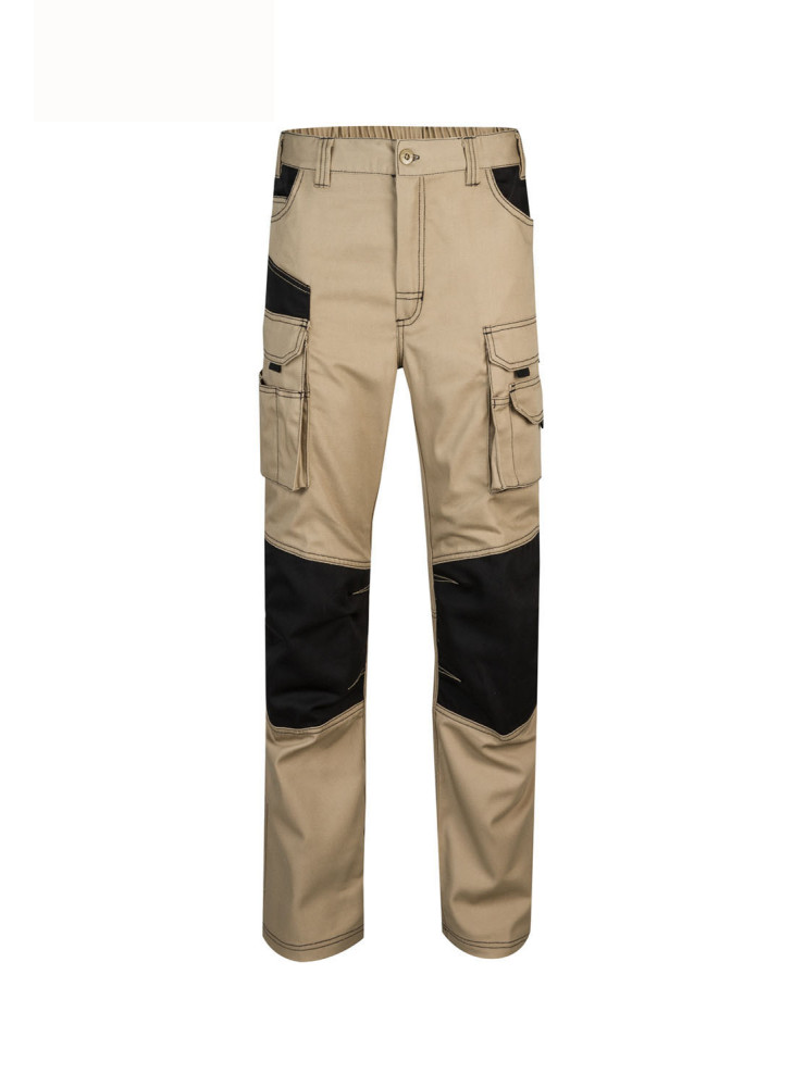 Velilla 103011B Two-Tone Canvas Trousers | Heavy 290gsm