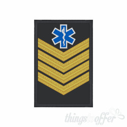 Firefighter badge #1 with Star of Life and Velcro