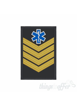 Firefighter badge #1 with Star of Life and Velcro