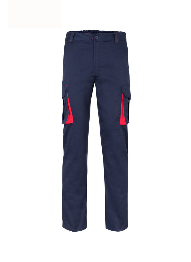Velilla 103024S Two-Tone Stretch Trousers | 240gsm Multi-pocket