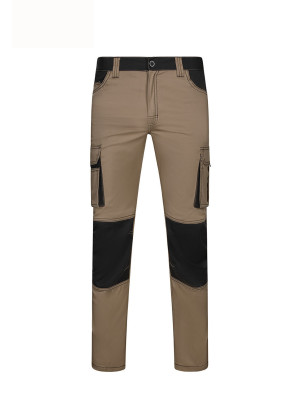 Pantalón Stretch Bicolor Velilla 103031S | Multibolsillos 240gr