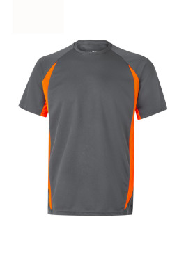 Velilla 105501 Two-Tone Technical T-Shirt | Bird-Eye Fabric