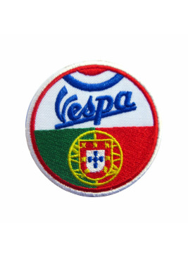 Embroidered patch biker Vespa, Portugal