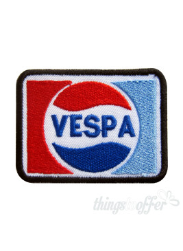 Embroidered patch biker Vespa Pepsi