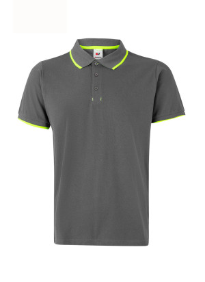 Polo Bicolor Velilla 105505 | Manga Curta Piqué 60% Algodão