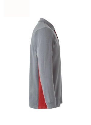 Polo Bicolor Manga Larga Velilla 105514 | Piqué 60% Algodón Top