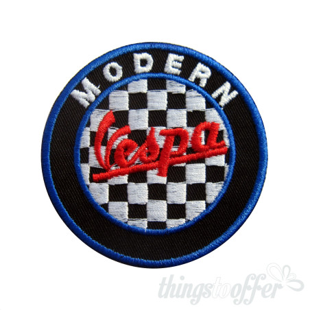 Embroidered patch biker Vespa Modern