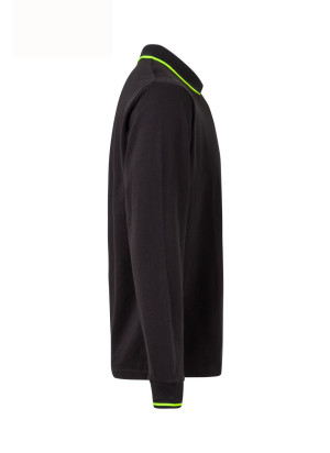 Polo Manga Larga Velilla 105515 | Piqué 60% Algodón con Contrastes