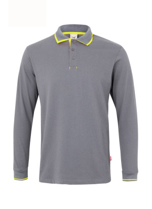 Polo Manga Larga Velilla 105515 | Piqué 60% Algodón con Contrastes