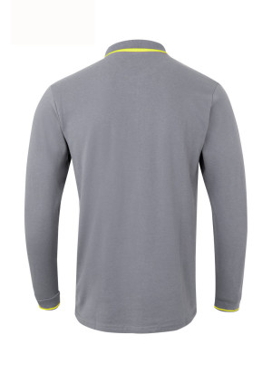 Velilla 105515 Two-Tone Long Sleeve Polo | 60% Cotton Piqué Design