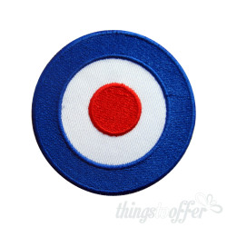 Embroidered patch biker Vespa Mod Target