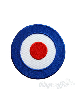 Embroidered patch biker Vespa Mod Target