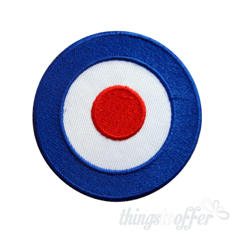 Embroidered patch biker Vespa Mod Target