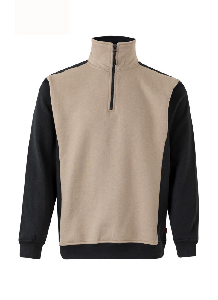 Sudadera Bicolor Velilla 105703 | Media Cremallera y Cuello Alto