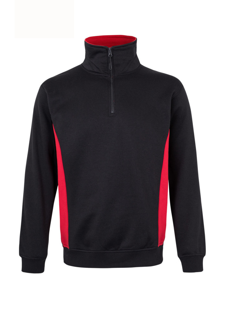 Velilla 105704 Two-Tone Sweatshirt | Professional Half-Zip Design
