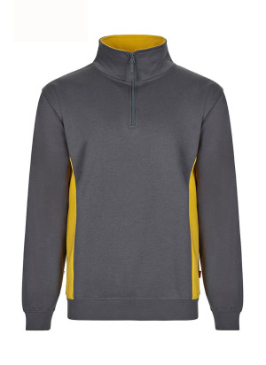 Sudadera Bicolor Velilla 105704 | Media Cremallera y Cuello Alto