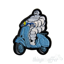 Parche Bordado Motero Vespa Michelin Man Parche Bordado Motero Vespa Michelin Man