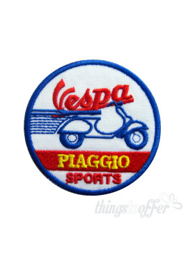 Embroidered patch biker Vespa Piaggio Sports
