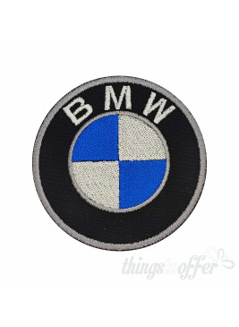 Embroidered patch biker band BMW