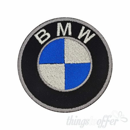 Embroidered patch biker band BMW