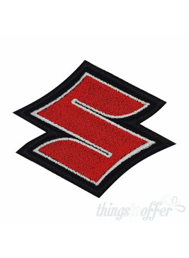 Embroidered patch biker band Suzuki