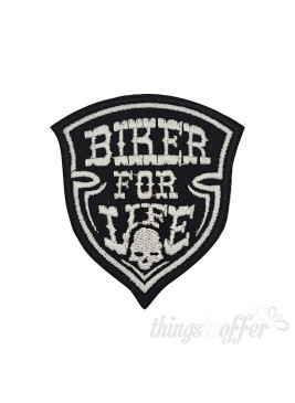 Embroidered patch Biker for life