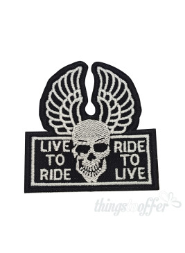 Parche Bordado Live to Ride Ride to live