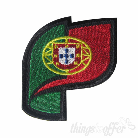 Bandera Portuguesa curva