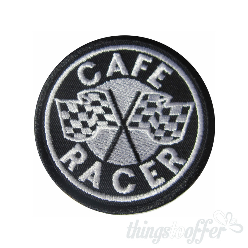 Emblema, Patch Café Racer com bandeiras de xadrez