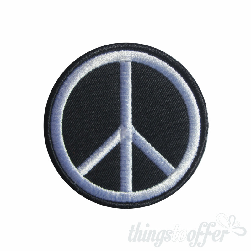 Embroidered patch Peace symbol