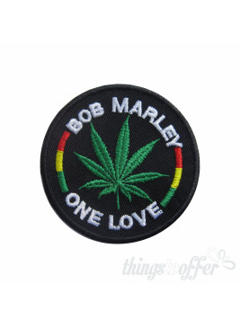 Embroidered patch Bob Marley – One Love