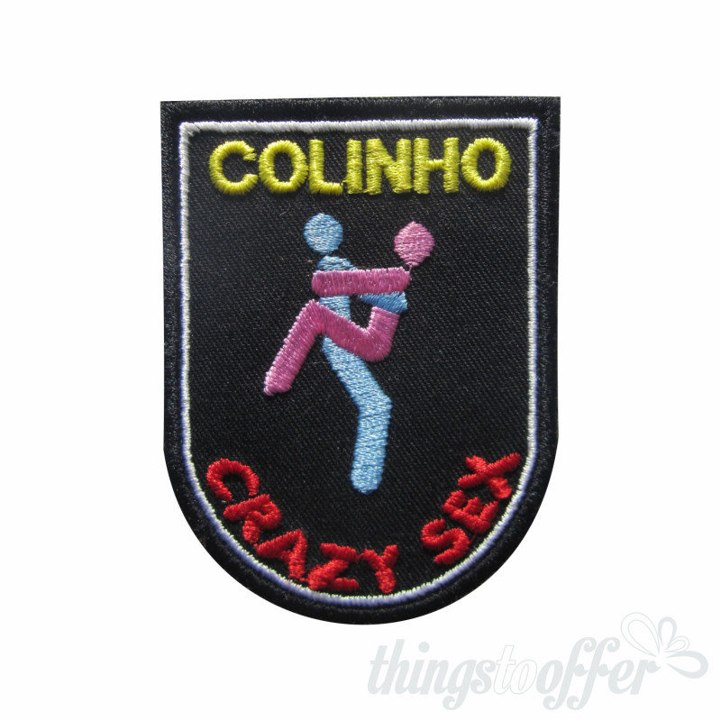 Parche Bordado Crazy Sex, Colinho