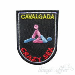 Embroidered patch Crazy Sex, Cavalgada Embroidered patch Crazy Sex, Cavalgada