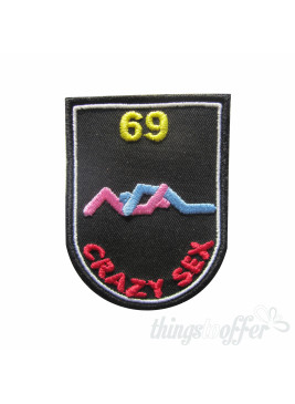 Parche Bordado Crazy Sex, 69