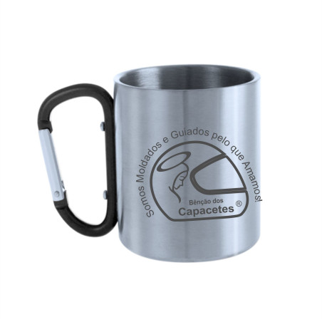 210ml stainless steel mug with the helmets blessing logo