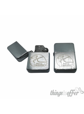 Isqueiro a gasolina com logo da bênção dos Capacetes