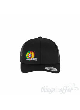 Gorra Yupoong Retro Trucker Negra - Amigos Varadero