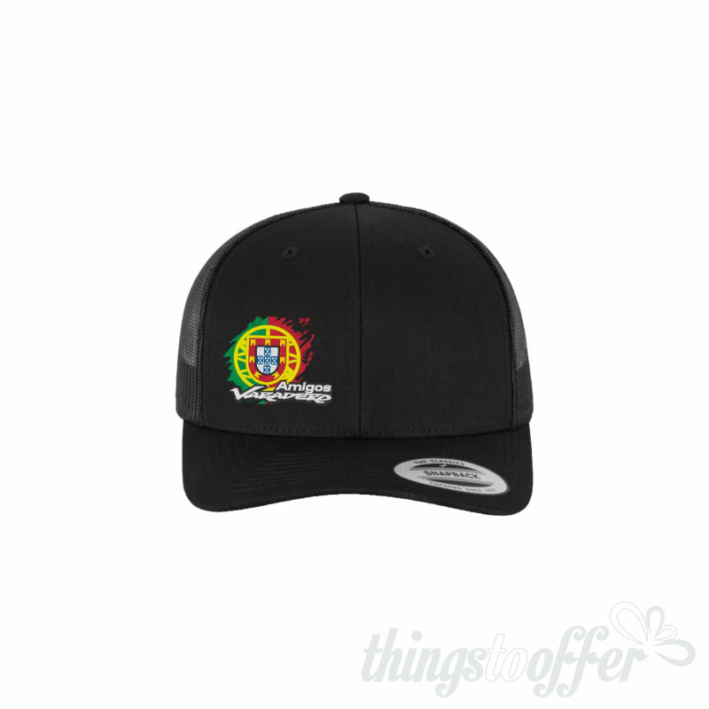 Yupoong Retro Trucker Cap Black - Amigos Varadero