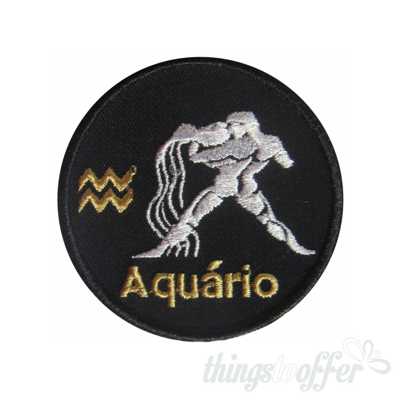 Parche bordado Signo del Zodiaco de Acuario