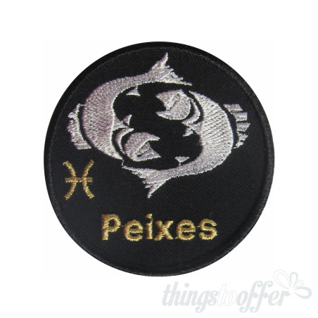 Zodiac Pisces  Embroidered Patch