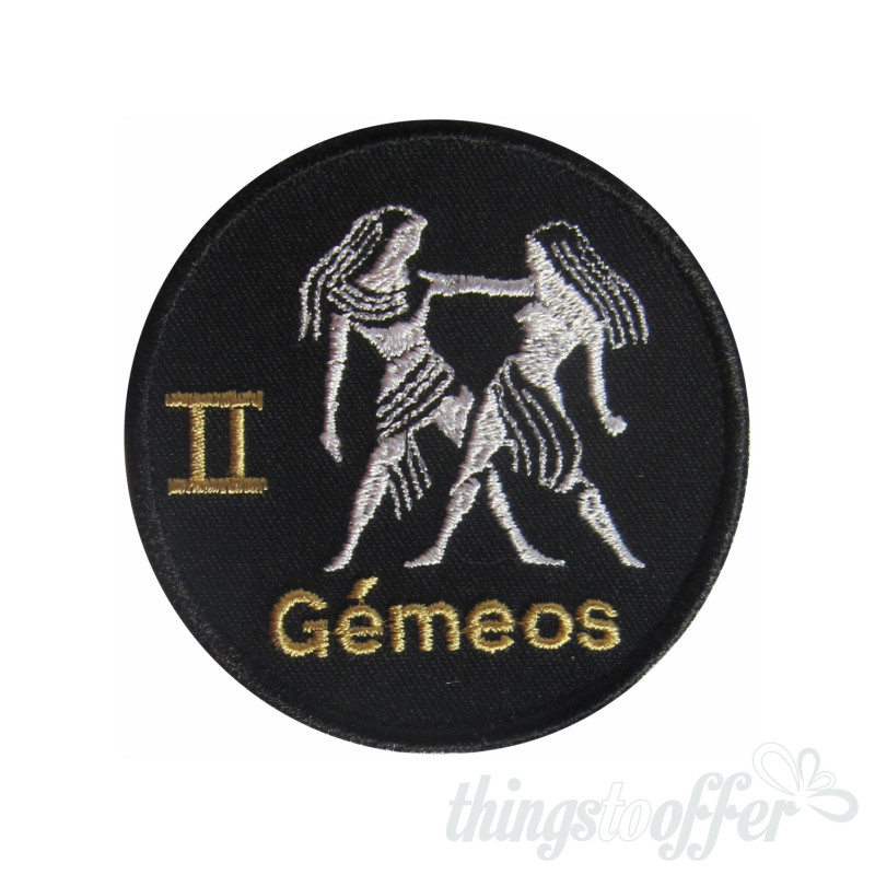 Zodiac Géminis Embroidered Patch