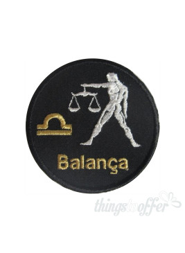 Zodiac Libra Embroidered Patch